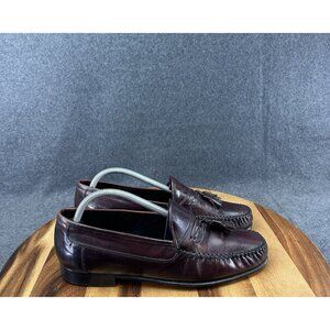 Johnson & Murphy Domani Brown Leather Tassel Loafer Men‎ 9.5M Dress Shoe